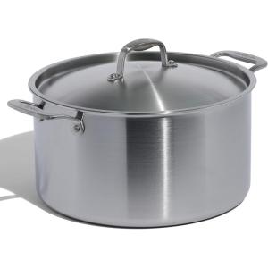 Made In Cookware – 8 Quart Stainless Steel Stock Pot With Lid – 5 Ply Stainless Clad – Professional Cookware – Crafted in Italy – Induction Compatible(12 Quart Stock Pot with Lid)