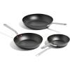 3 Piece Set Seasoned Carbon Steel Pan