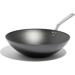Made In Cookware – 13″ Seasoned Carbon Steel Wok – (Like Cast Iron, but Better) – Professional Cookware – Crafted in Sweden – Induction Compatible(13″ Seasoned Carbon Steel)