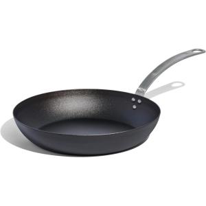 Made In Cookware – 3 Piece (Includes 8″,10″,12″) Seasoned Blue Carbon Steel Frying Pan – (Like Cast Iron, but Better) – Professional Cookware – Crafted in Sweden – Induction Compatible(12″ Seasoned Carbon Steel Pan)