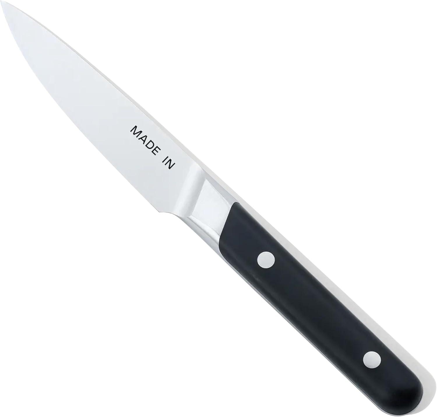 image:imageMade In Cookware 4 Paring Knife France Full Tang With Olive Wood HandleBlack Handle