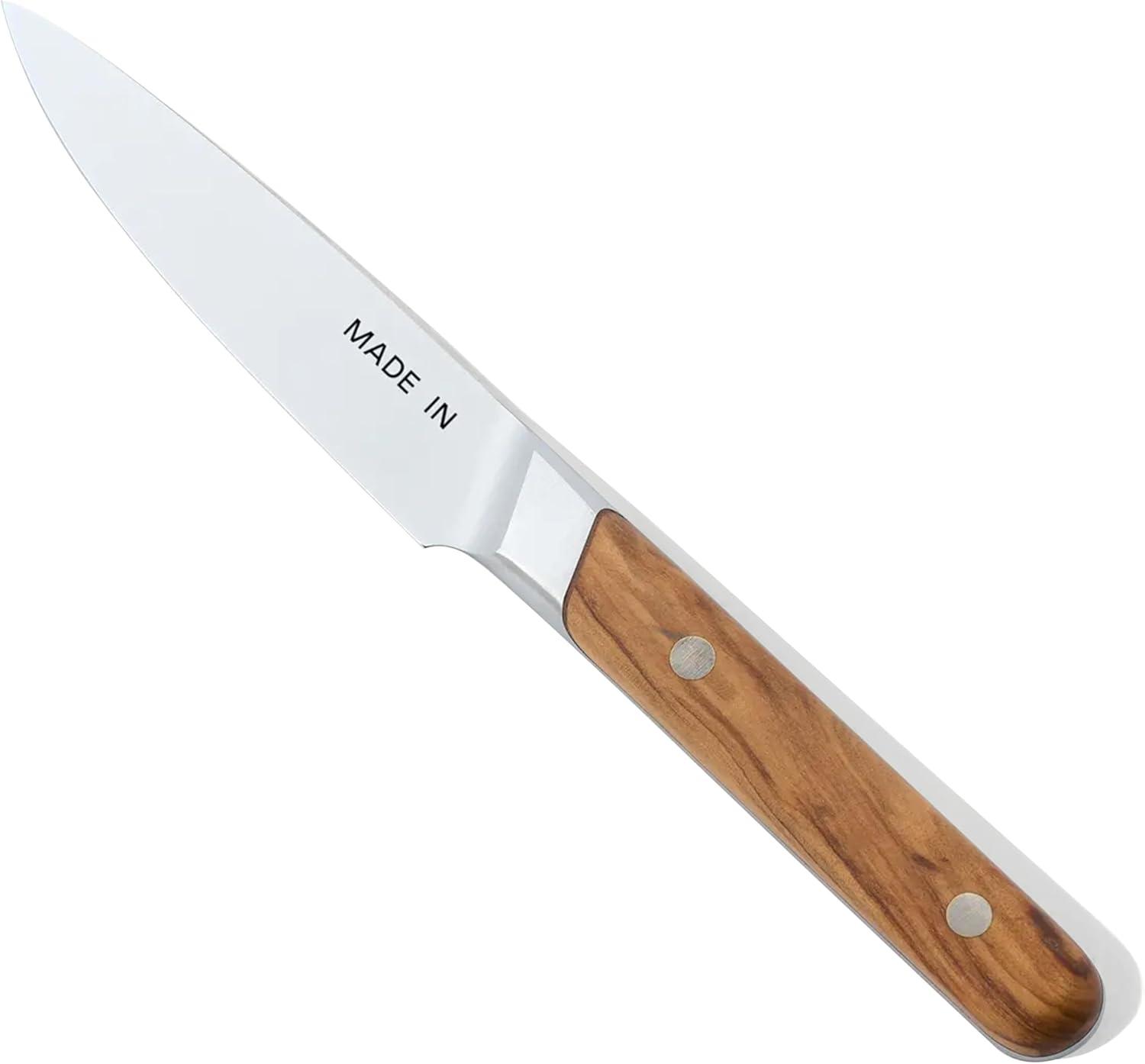 image:imageMade In Cookware 4 Paring Knife France Full Tang With Olive Wood HandleOlive Wood Handle