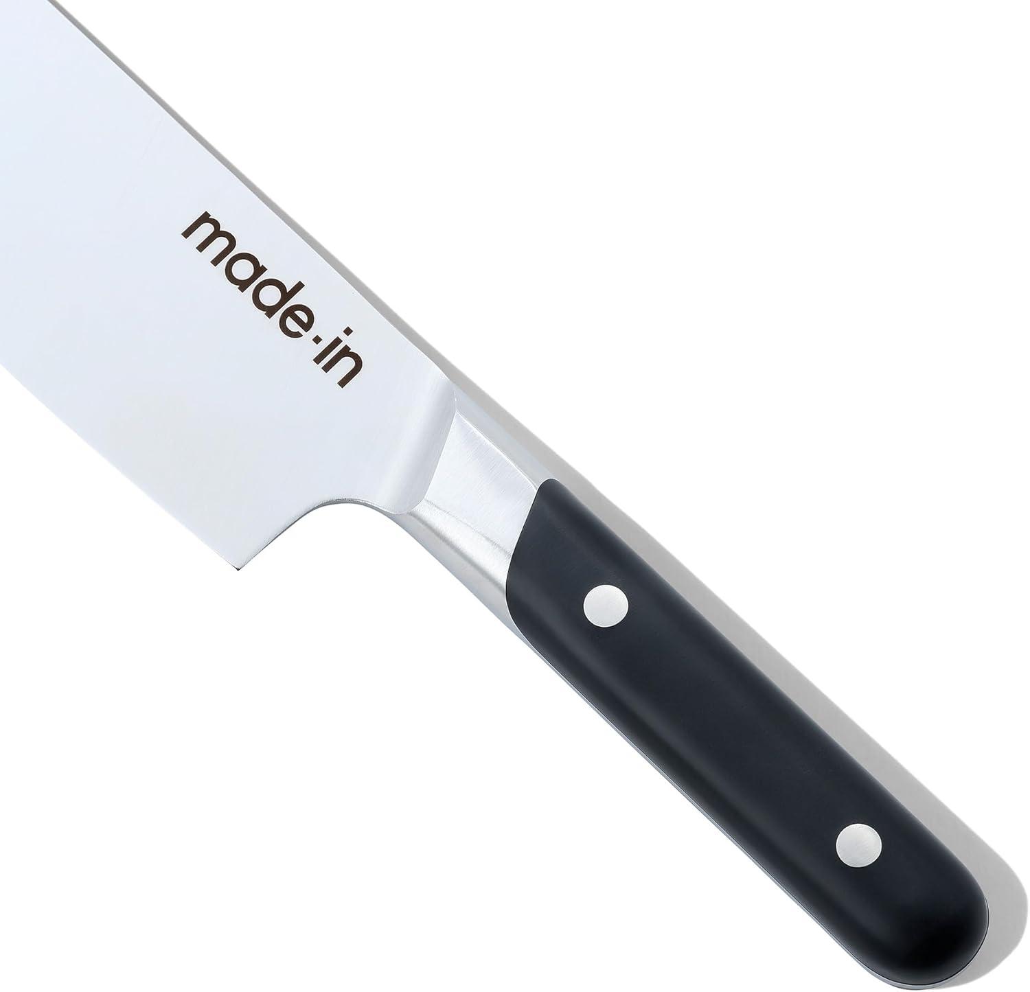 image:imageMade In Cookware 6 Nakiri Knife France Full Tang With Truffle Black HandleBlack Handle