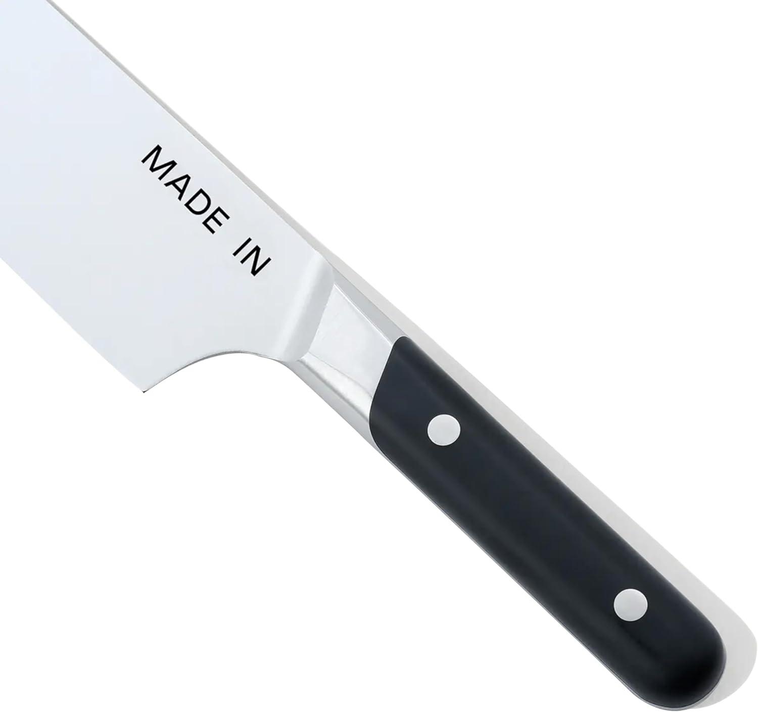 image:imageMade In Cookware 8 Chef Knife Crafted in France Full Tang With Truffle Black HandleBlack Handle