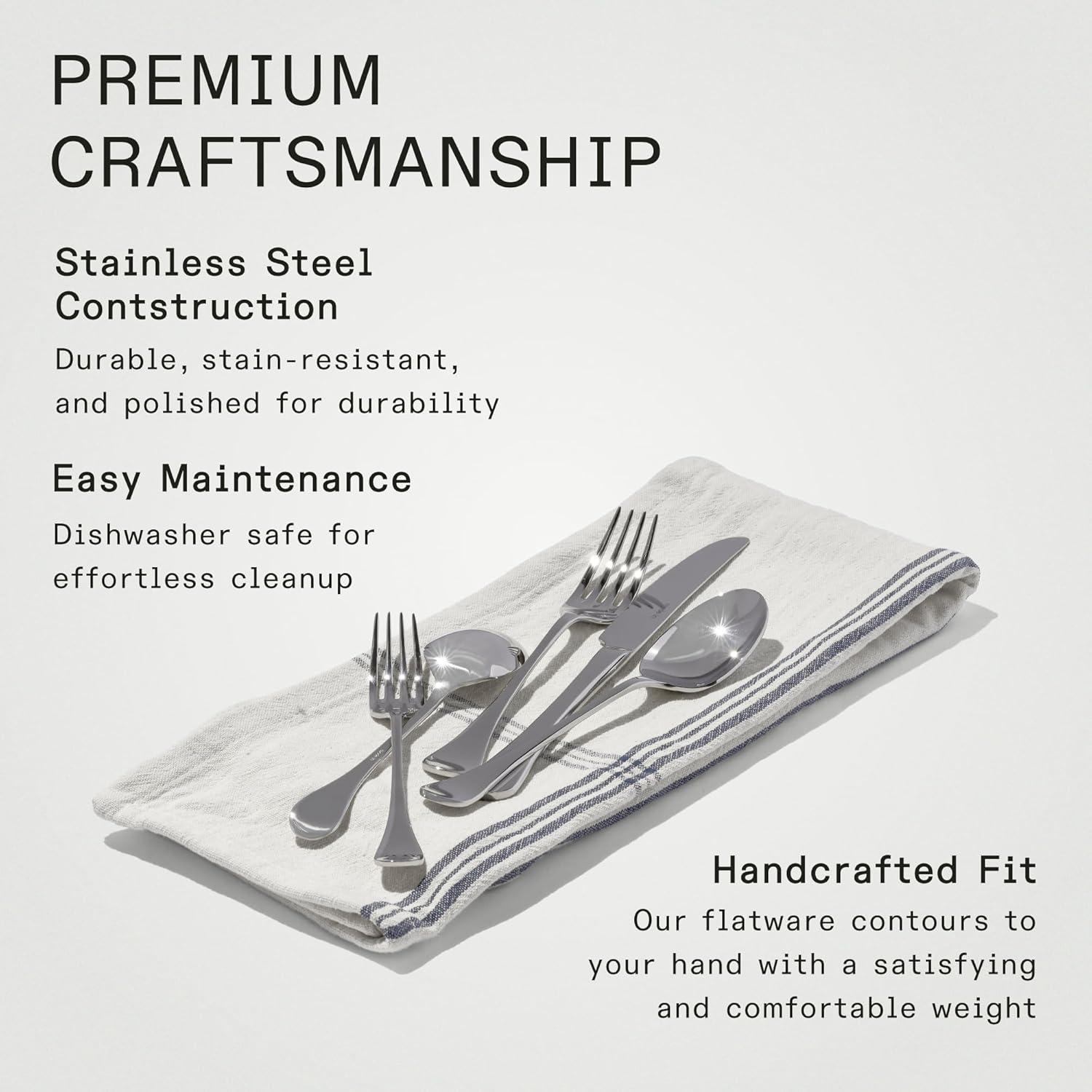 image:imageMade In Cookware Flatware Set 4 Place Settings 20 Piece Set Crafted In Italy