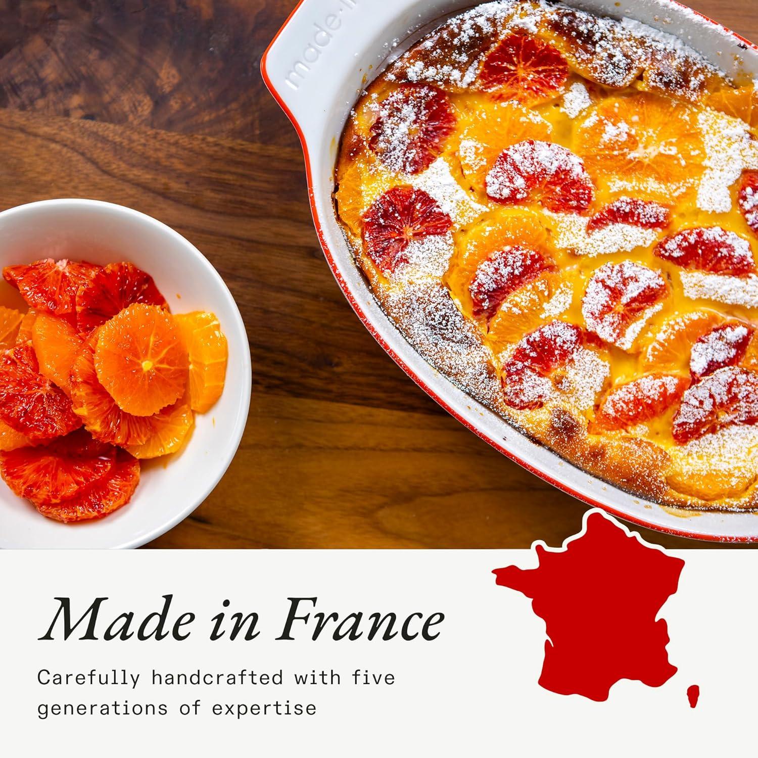 image:imageMade In Cookware Oval Baking Dish White Hand Crafted Porcelain Professional Bakeware Made in FrancePorcelain White