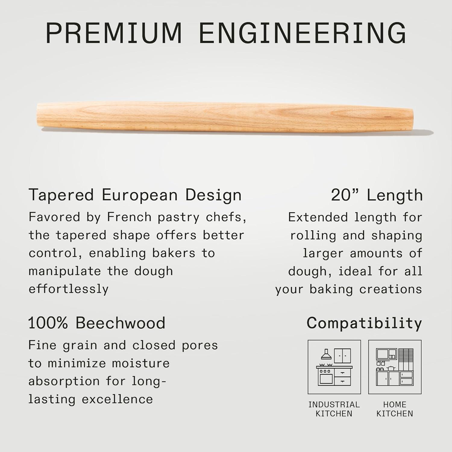 image:imageMade In Cookware Rolling Pin Made in Hungary