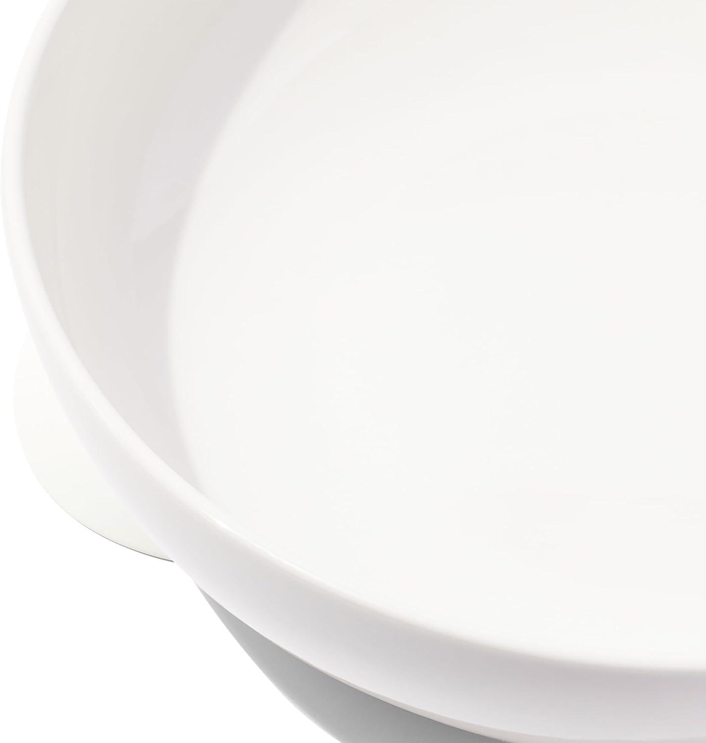 image:imageMade In Cookware Serving Bowl White With Red Rim Porcelain EnglandWhite