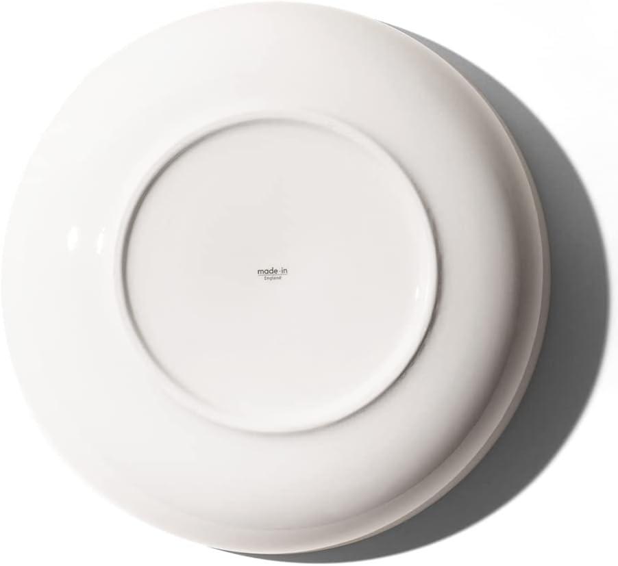 image:imageMade In Cookware Serving Bowl White With Red Rim Porcelain EnglandWhite w Red Rim