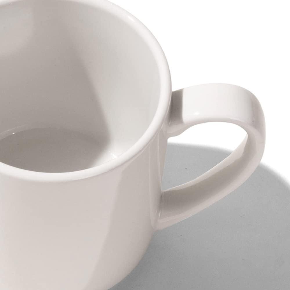 image:imageMade In Cookware Set of 4 Coffee Mug Set 12 oz White With Red Rim Porcelain England Dishwasher and Microwave SafeWhite