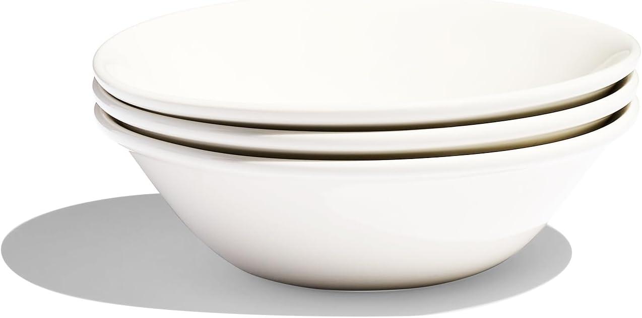 image:imageMade In Cookware Set of 4 Side Bowls White With Navy Rim Porcelain EnglandWhite