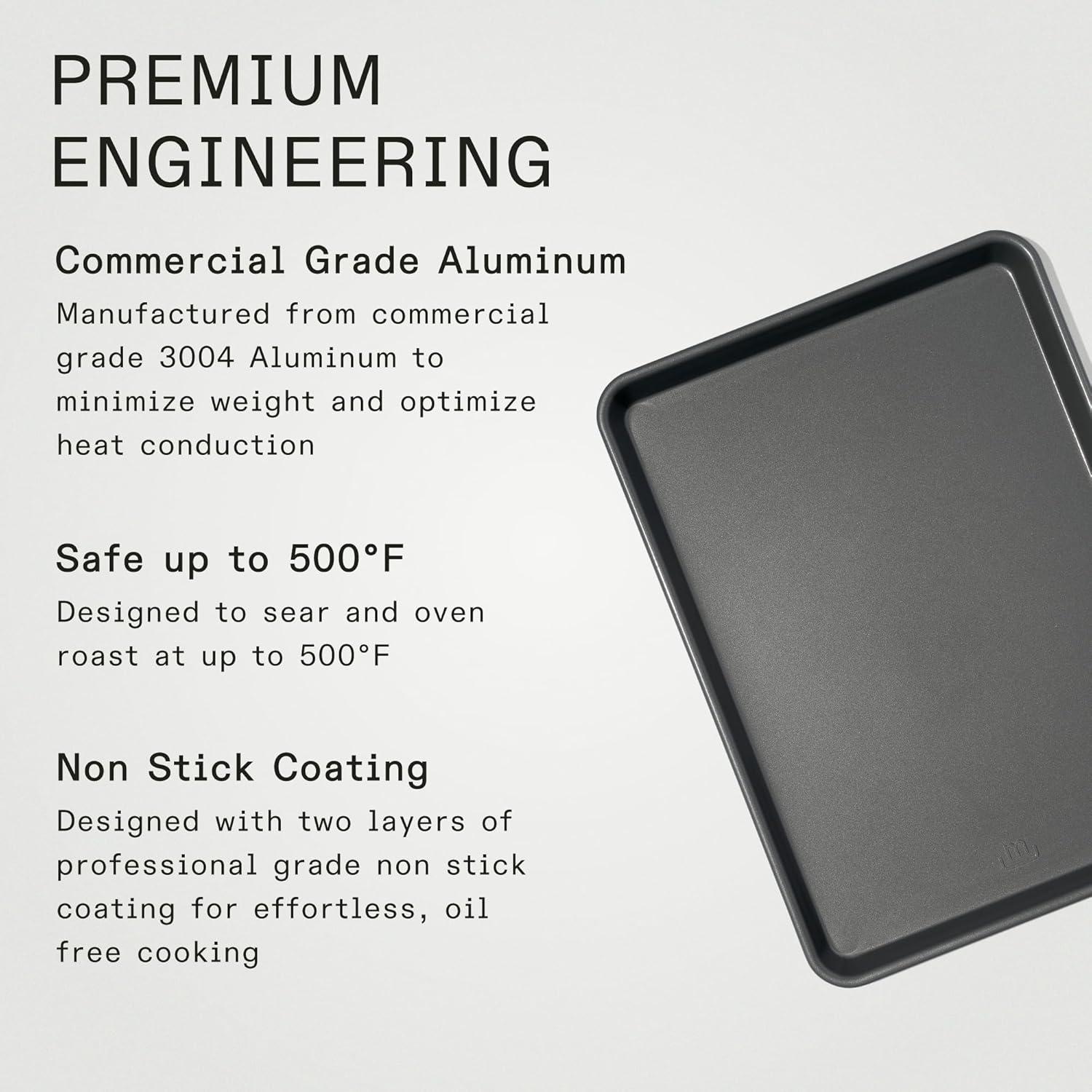 image:imageMade In Cookware Sheet Pan Non Stick Commercial Grade Aluminum Non Stick Professional BakewareHalf Sheet Pan Non Stick