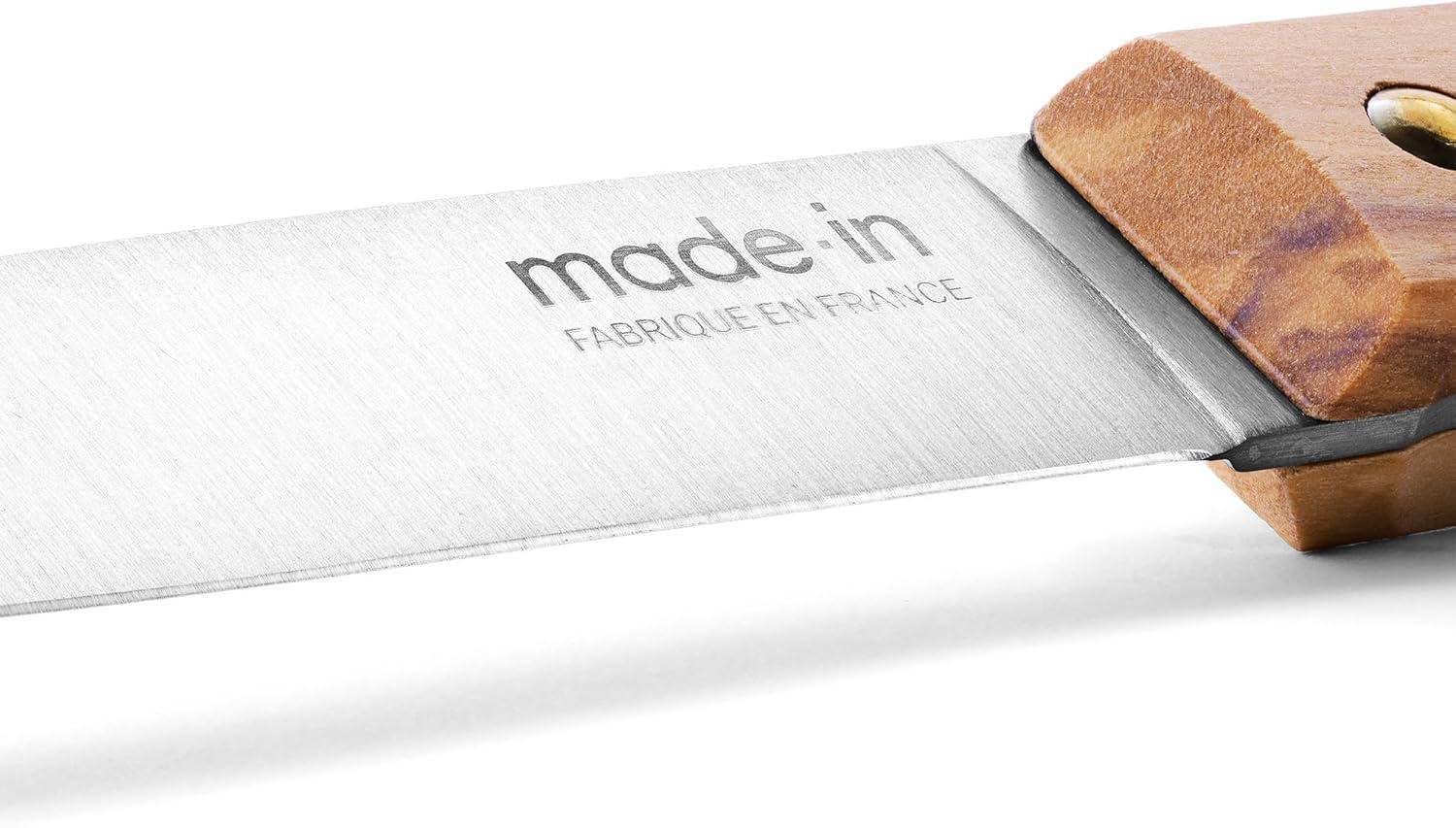 image:imageMade In Cookware Steak Knives Set of 4 Crafted in France Full Tang with Olive Wood Handle Wooden Storage BoxOlive Wood