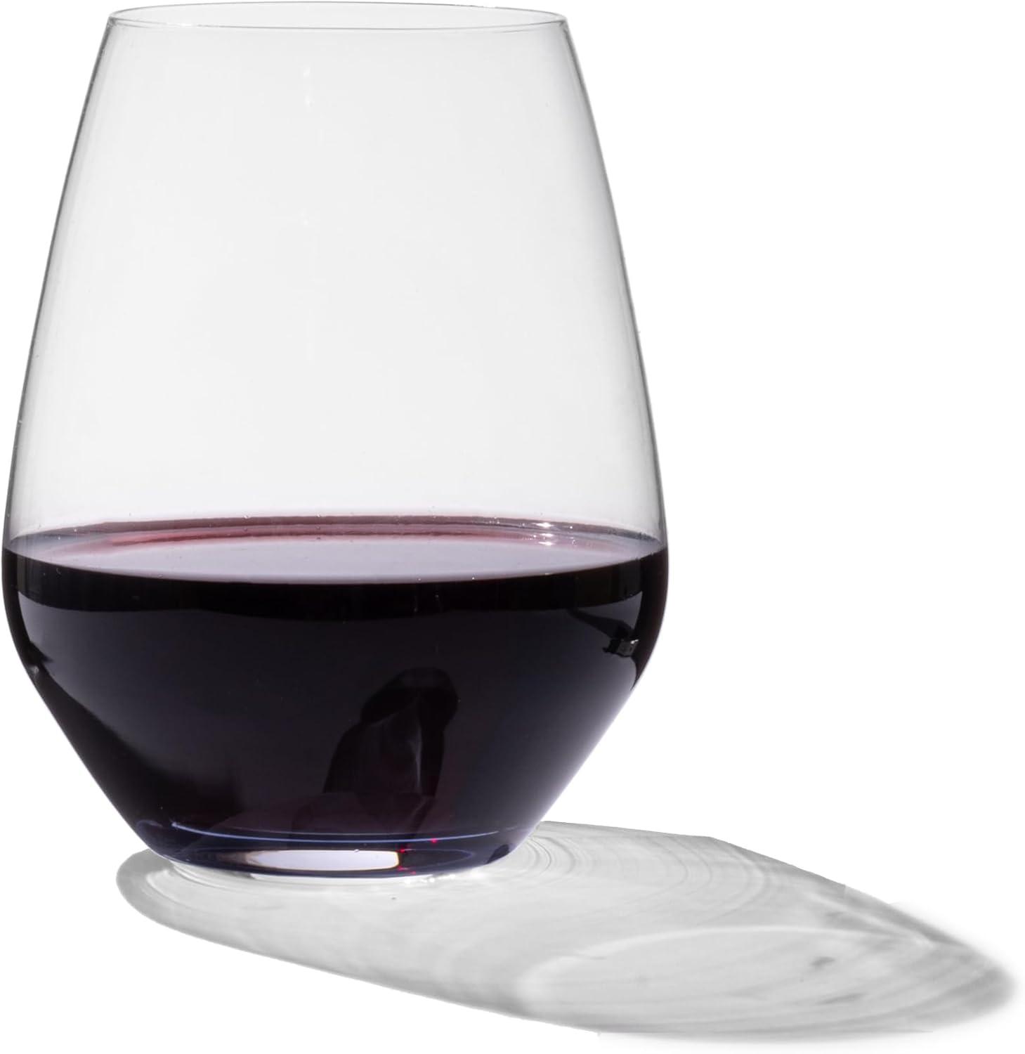 image:imageMade In Cookware Stemless Crystal Wine Glasses Set of 4 Crafted in Germany LeadFree Crystal Glass