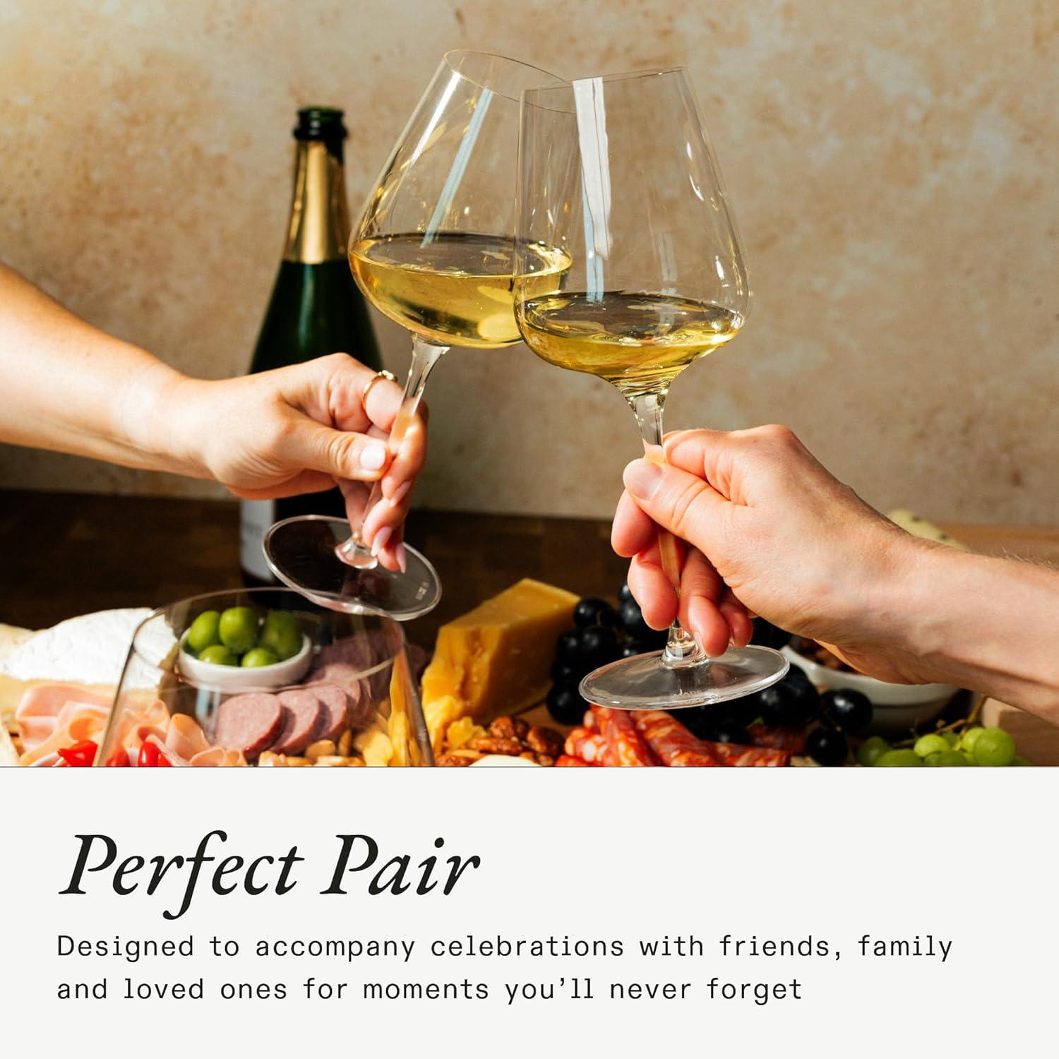 image:imageMade In Cookware White Wine Glasses 16oz Set of 8 Dishwasher Safe Crafted in Germany