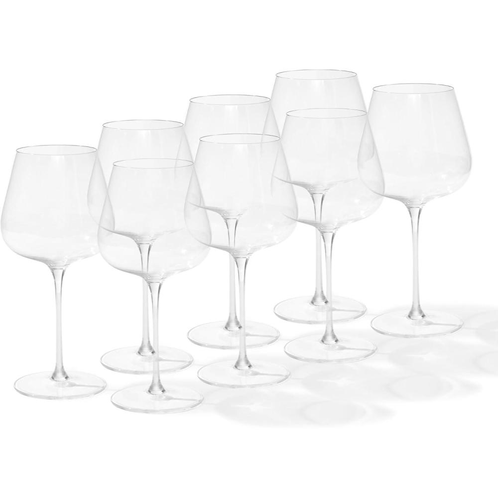 image:imageMade In Cookware White Wine Glasses Set of 4 Dishwasher Safe Crafted in GermanyRed 8