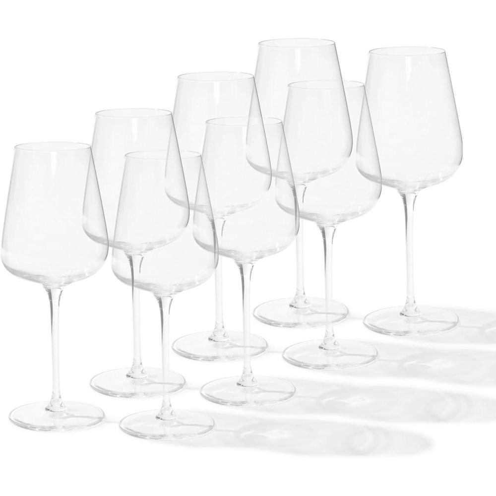 image:imageMade In Cookware White Wine Glasses 16oz Set of 8 Dishwasher Safe Crafted in Germany