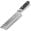 image:imageMade In Cookware  6 Japanese Damascus Steel Nakiri Knife  66 Layers of Damascus Steel with a VG10 Core  Crafted in Japan  Full Tang With Black POM Handle