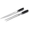 image:imageMade In Cookware  Carving Set Includes Carving Knife and Fork  Crafted in France  Full Tang with Black POM Handle