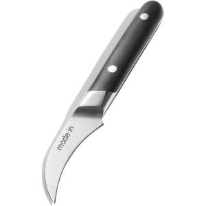 Made In Cookware – 4″ Bird’s Beak Paring Knife – Crafted in France – Full Tang With Truffle Black Handle(Truffle Black)