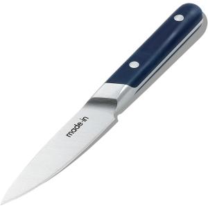 Made In Cookware – 4″ Paring Knife France – Full Tang With Olive Wood Handle(Blue Handle)