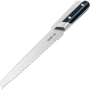 Made In Cookware – 9″ Inch Bread Knife France – Full Tang With Pomme Red Handle(Black Handle)
