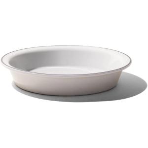 Made In Cookware – 9″ Pie Dish – Navy Rim – Hand Crafted Porcelain – Professional Bakeware France(Porcelain w/ Navy Rim)