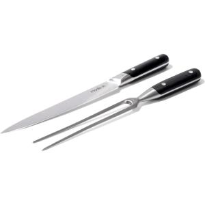 Made In Cookware – Carving Set (Includes Carving Knife and Fork) – Crafted in France – Full Tang with Black POM Handle
