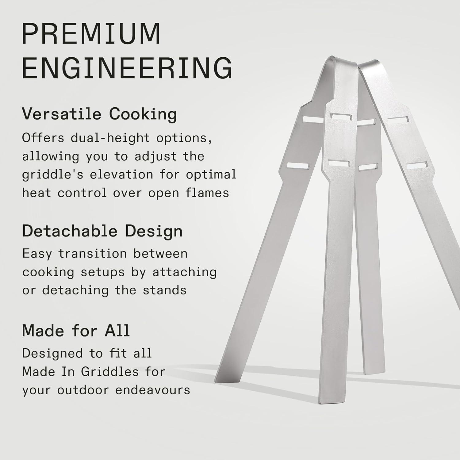 image:imageMade In Cookware Griddle Stand Stainless Steel Crafted in Sweden