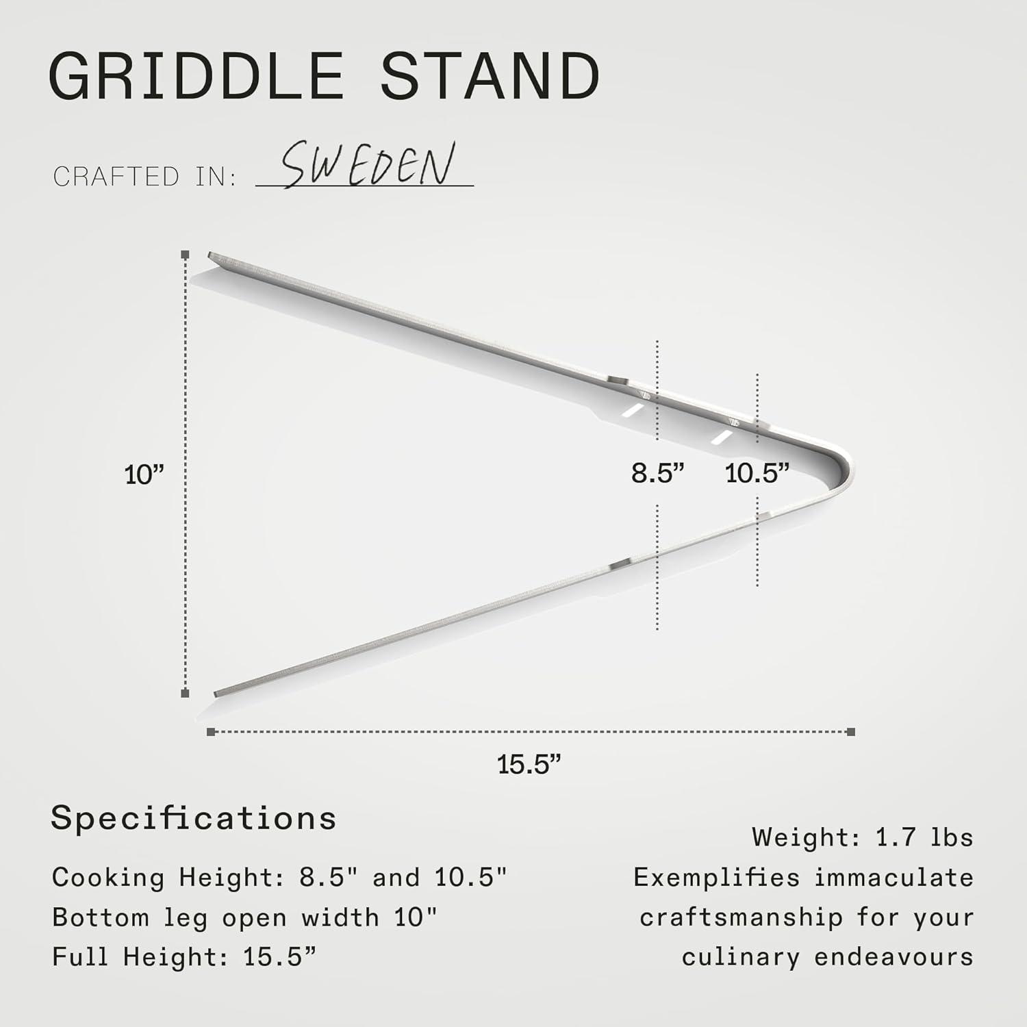 image:imageMade In Cookware Griddle Stand Stainless Steel Crafted in Sweden