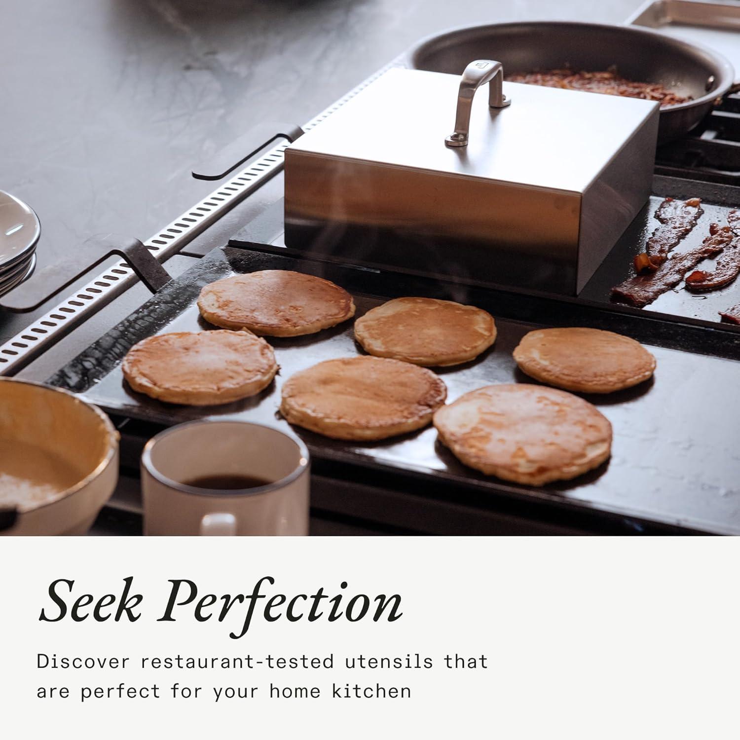image:imageMade In Cookware Half Griddle Lid Stainless Steel Crafted in Sweden