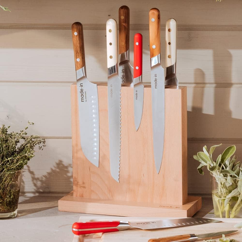 image:imageMade In Cookware Knife Block Italian Beechwood Made in Italy