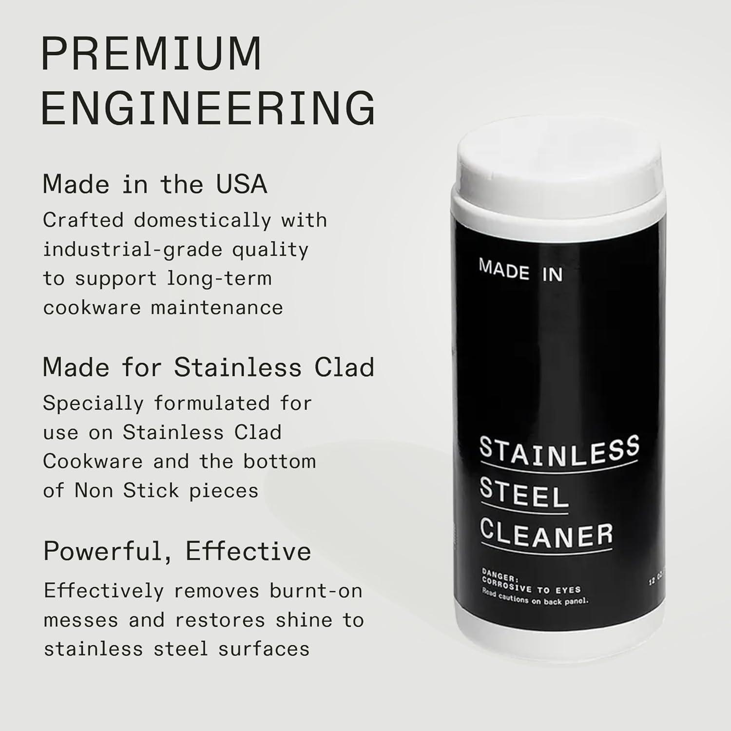 image:imageMade In Cookware Stainless Steel Cleaner Environmentally Safe Stainless Steel Cleaner for Polishing and Cleaning Pots and Pans 12oz Powder