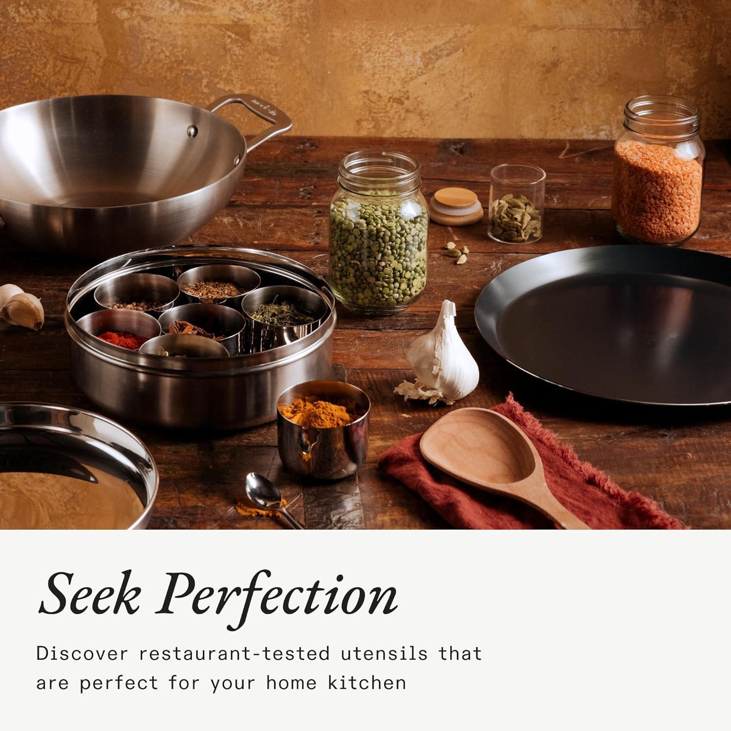 image:imageMade In Cookware Wooden Spoon Handcrafted for Thorough Mixing and Gentle Cookware Care Crafted in Hungary