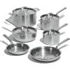 image:imageMade In Cookware  10 Piece Stainless Steel Pot and Pan Set  5 Ply Clad  Includes Stainless Steel Frying Pans Saucepans Saucier and Stock Pot WLid  Professional Cookware  Crafted in Italy