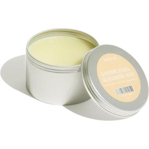 Made In Cookware – Carbon Steel Seasoning Wax (6 Oz) – Crafted in Canada – Rice Bran Wax, Canola Oil and Grapeseed Oil(6 Fl Oz (Pack of 1))