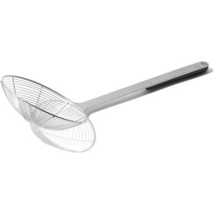 Made In Cookware – Stainless Steel Spider Strainer – Skimmer Ladle for Cooking and Frying – Harbour Blue POM Handle – Kitchen Essentials – Dishwasher Safe