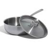 image:imageMade In Cookware  2 Quart Stainless Steel Saucier Pan  5 Ply Stainless Clad  Professional Cookware  Crafted in Italy  Induction Compatible3 Quarts