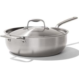 Made In Cookware – 2 Quart Stainless Steel Saucier Pan – 5 Ply Stainless Clad – Professional Cookware – Crafted in Italy – Induction Compatible(5 Quarts)