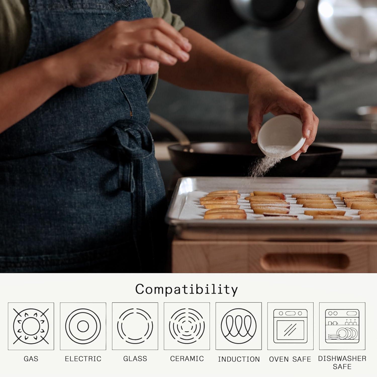 image:imageMade In Cookware Quarter Non Stick Sheet Pan 3004 Aluminum Professional Bakeware14