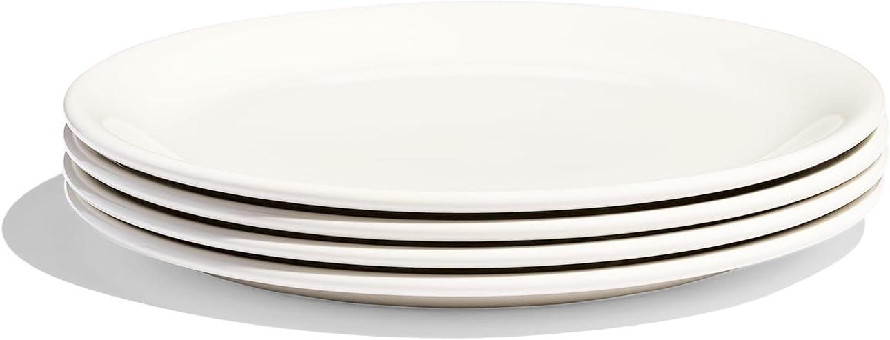 image:imageMade In Cookware Set of 4 Appetizer Plates White Porcelain EnglandWhite
