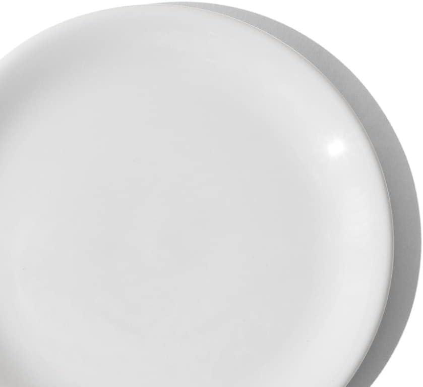 image:imageMade In Cookware Set of 4 Bread and Butter Plates White With Red Rim Porcelain EnglandWhite