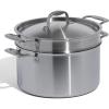 image:imageMade In Cookware  8 Quart Stainless Steel Stock Pot With Lid and Pasta Insert  5 Ply Stainless Clad  Professional Cookware  Crafted in Italy  Induction Compatible8 Quart Stock Pot with Lid and Pasta Insert