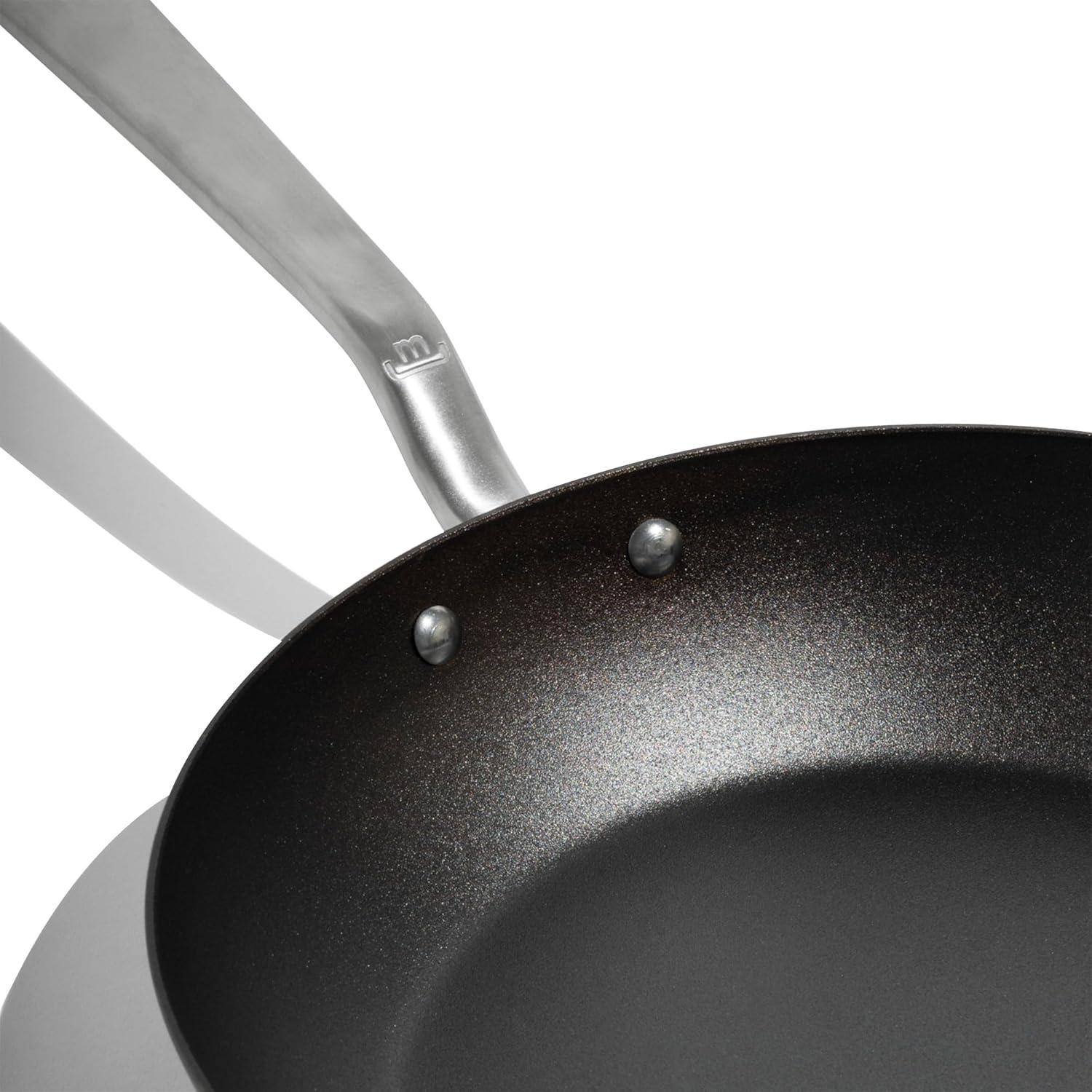 image:imageMade In Cookware Seasoned Carbon Steel Frying Pan Set Includes Frying Pans and Wok Like Cast Iron but Better Professional Cookware Crafted in Sweden Induction Compatible