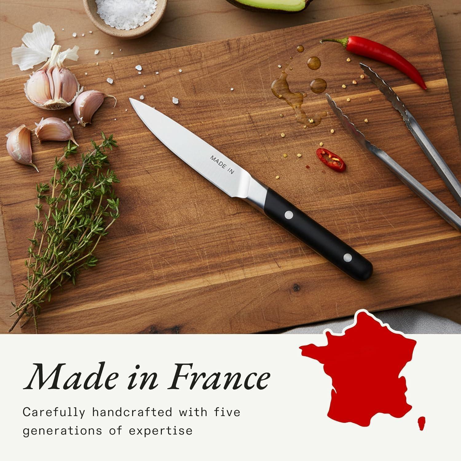 image:imageMade In Cookware 2Piece Knife Set Includes Chef Knife and Paring Knife Full Tang With Truffle Black Handle FranceTruffle Black