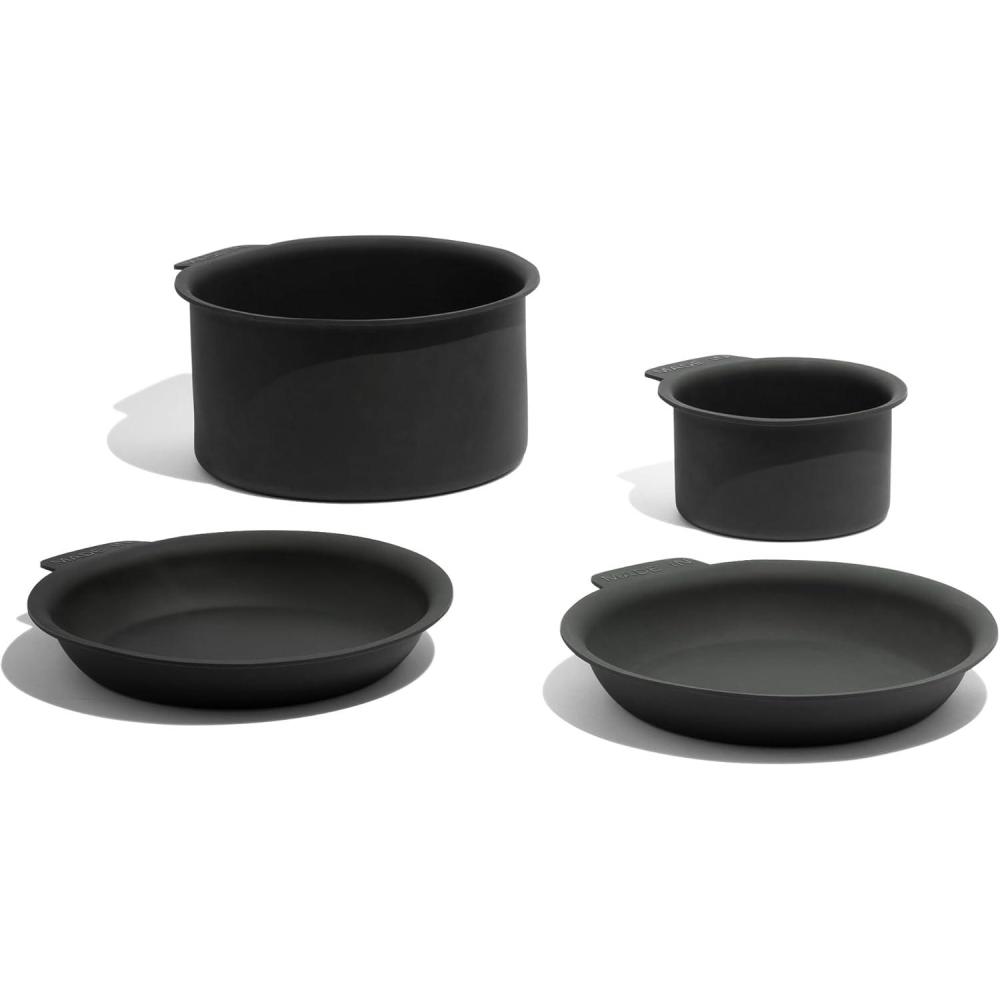 image:imageMade In Cookware  7Piece Pan Protector Set  Molded Silicone  Stackable Scratch Prevention  Dishwasher Safe6Piece