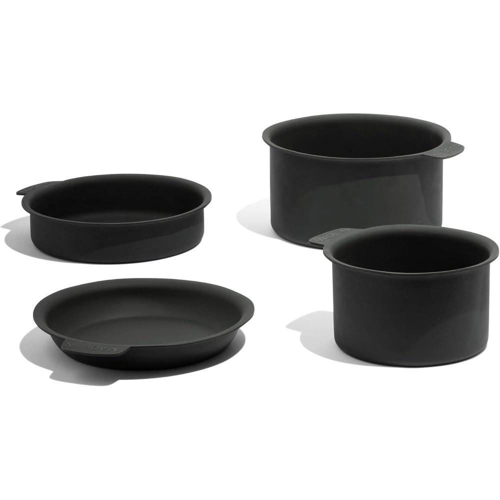 image:imageMade In Cookware 7Piece Pan Protector Set Molded Silicone Stackable Scratch Prevention Dishwasher Safe7Piece