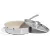 image:imageMade In Cookware  35 QT CeramiClad Non Stick Saute Pan with Lid  5Ply Stainless Clad with StayCool Handle  Professional Cookware  Crafted in Italy  Induction Compatible