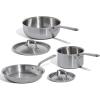 image:imageMade In Cookware  5 Pc Stainless Steel Cookware Set  5 Ply Clad  Includes Stainless Steel Frying Pan Saucepan and Saucier with Lid  Professional Cookware  Crafted in Italy5Piece