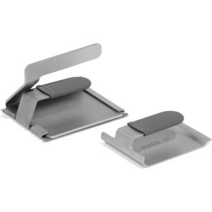 Made In Cookware | 2-Piece Weighted Press Set | 304 Stainless Steel Graduated Weights | Silicone Handles and Nesting Storage